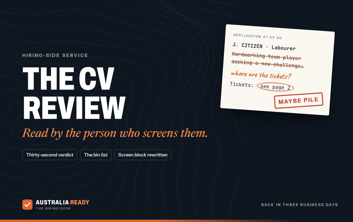 The Hiring-Side CV Review cover