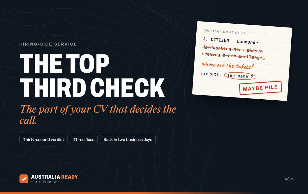 The Top Third Check cover